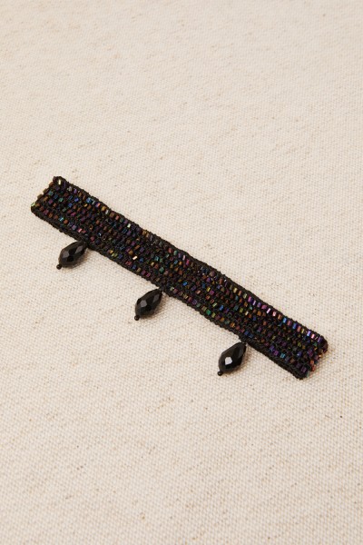 Collar choker con borlas cristal