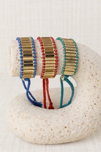 Pulsera Abanico Metalizado