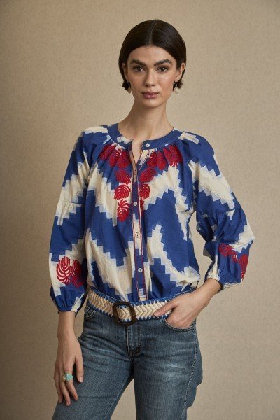 Blusa Bordada ZizZag