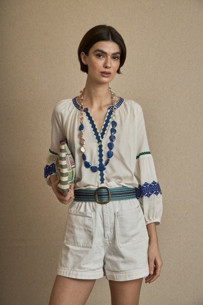 Blusa Bordado Étnico