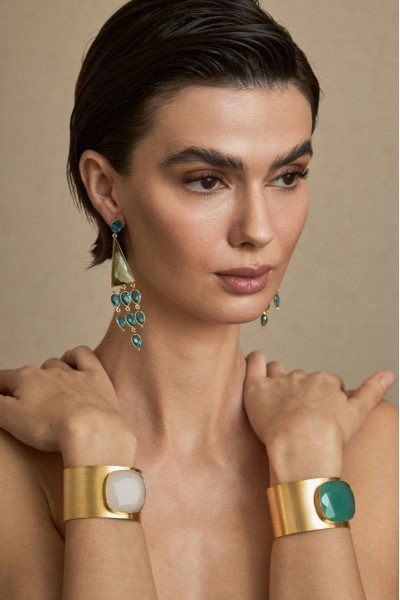 Pulsera Brazalete Piedra Semipreciosa