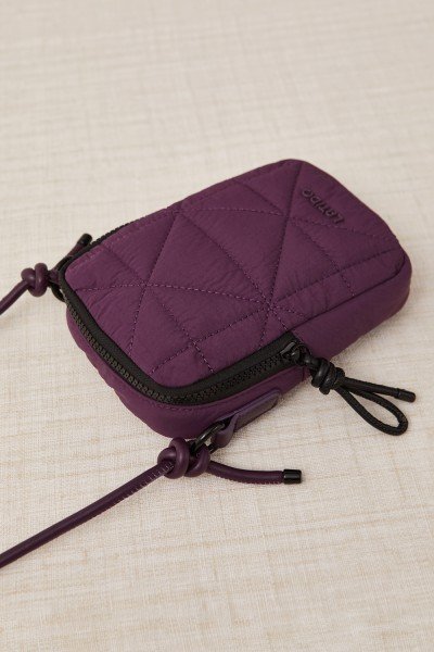Bolso Mini Acolchado Tejido Tecno