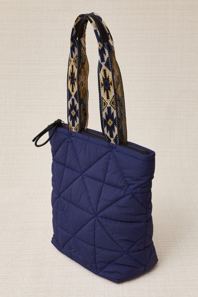 Bolso Shopper Acolchado Tejido Tecno