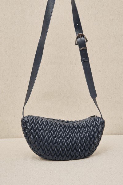 Bolso Plisado Media Luna