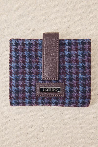 Cartera Monedero con Tejido Gales