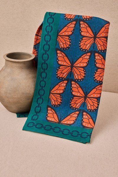 Fular Estampado Mariposas