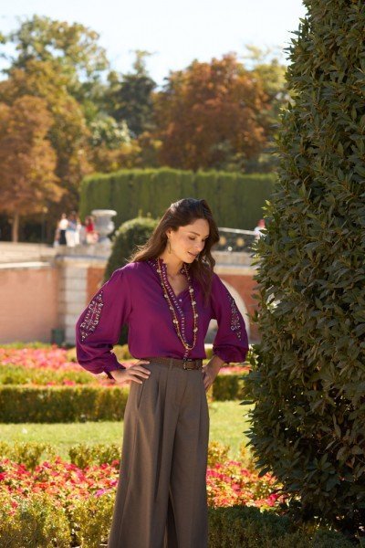 Blusa con Bordado Boho
