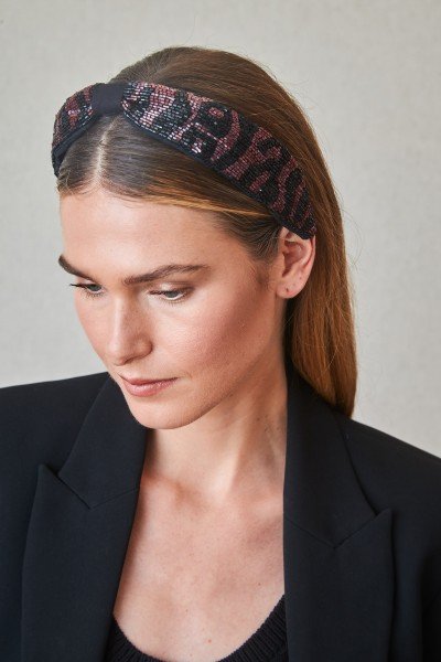 Diadema Bordada Animal Print