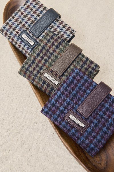 Cartera Monedero con Tejido Gales
