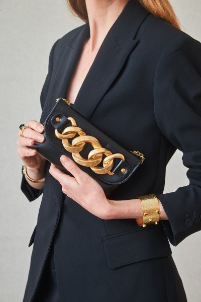 Bolso Mini Chic con Adorno de Eslabón