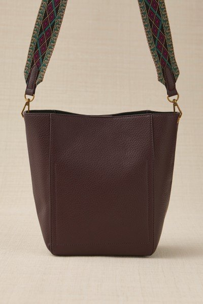 Bolso Cubo con Asa Tejida
