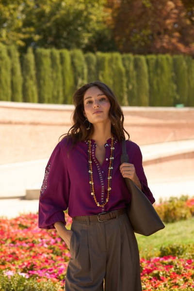Blusa con Bordado Boho