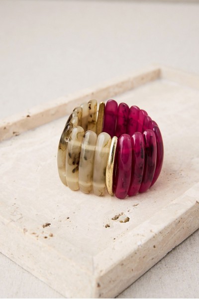 Pulsera de Resinas Bicolor