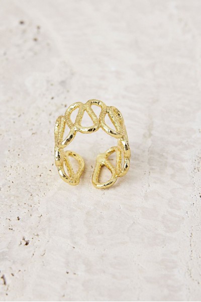 Anillo entrelazado latón