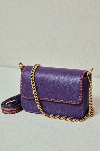 Bolso Midi con Ribete Croché