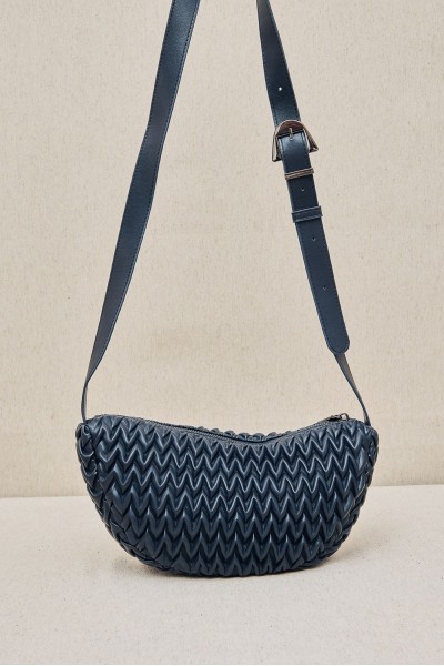 Bolso Plisado Media Luna