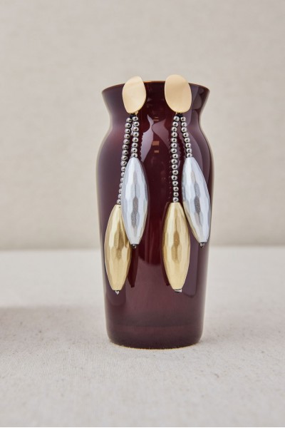 Pendiente duo beads