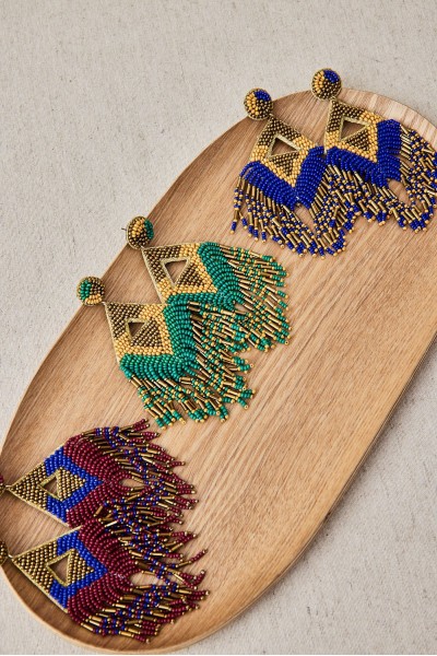 Pendiente boho color