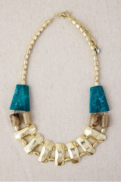 Collar eslabones geométricos