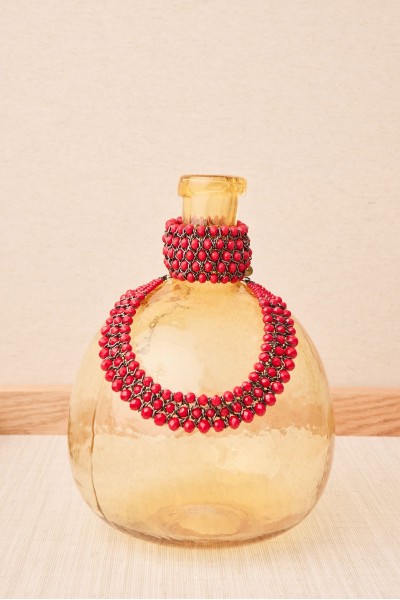 Pulsera cristales rojos