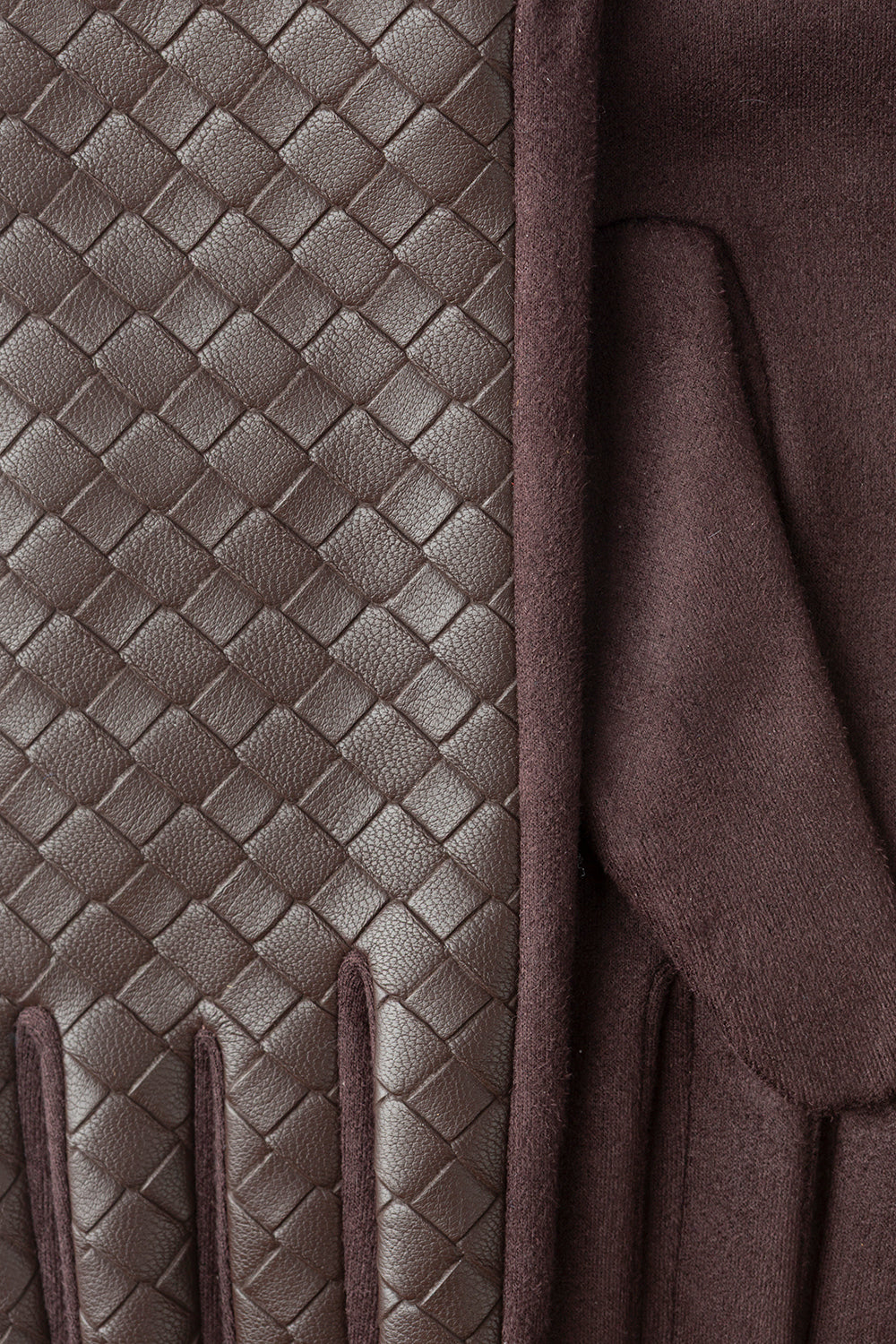 Guantes Trenzados Chocolate
