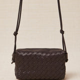 Braided Midi Crossbody Bag Mole Gray