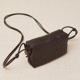 Braided Midi Crossbody Bag Mole Gray