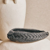 Diadema Bordada en Punto Gris