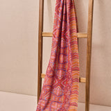 Printed Greek Key Scarf