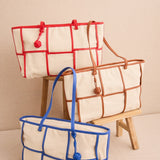 Red Plaid Shopper Bag