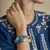 White Double Resin Bracelet