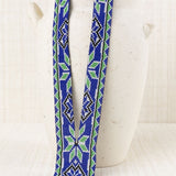 Collar Azteca Resina Azul
