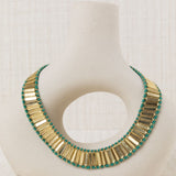 Collar Abanico Verde