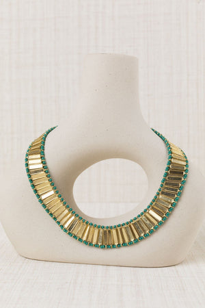Collar Abanico Verde