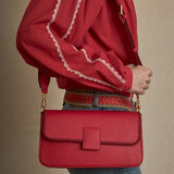 Bolso Midi Solapa Rojo
