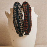 Houndstooth headband Brown