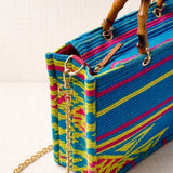 Bolso Tejido Tropical Verde