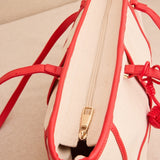 Red Plaid Shopper Bag