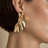 Wave Gold Earrings
