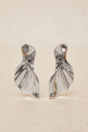 Silver Wave Earrings