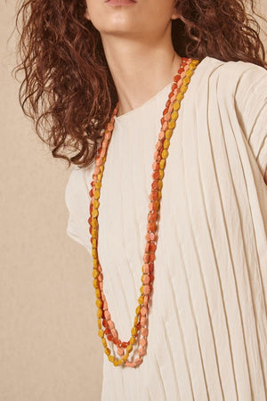 Collar Largo Resinas Ambar
