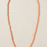 Collar Largo Resinas Naranja Coral