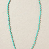 Collar Largo Resinas Verde Aqua