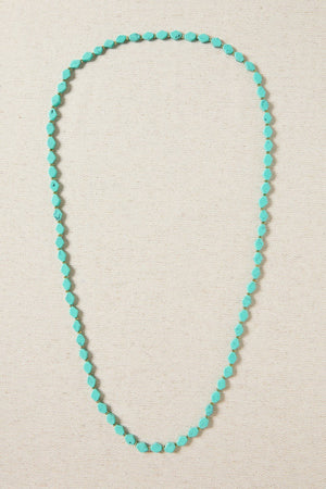 Collar Largo Resinas Verde Aqua