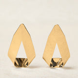 Gold Triangle Earring