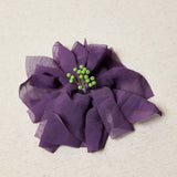 Broche Flor Gasa Morado