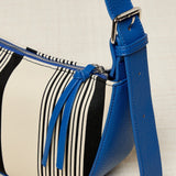 Bolso bandolera rayas Azul