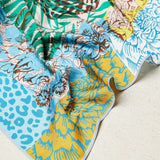 Blue Cheetah Print Scarf