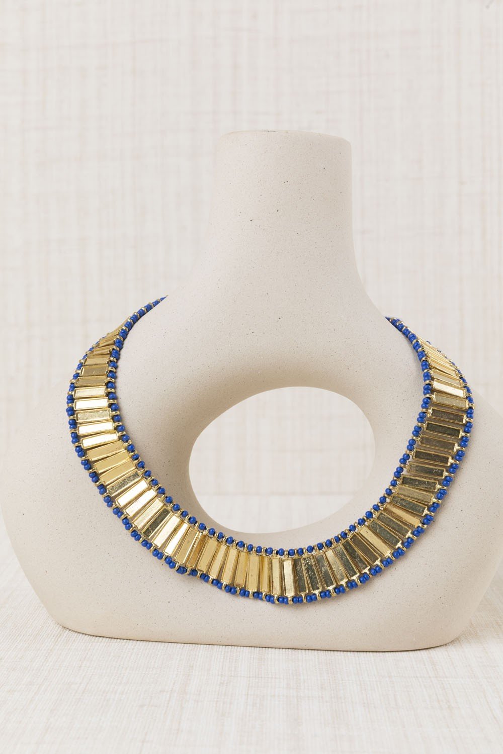 Collar Abanico Azul