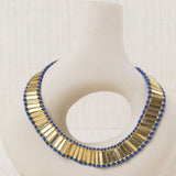 Collar Abanico Azul